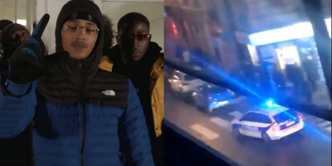 Un tournage de clip de Freeze Corleone interrompu à cause d\'une intervention de police (Vidéo)