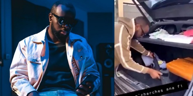Gims se vante d’être équipé d\'un fusil de précision dans le coffre de sa voiture (Vidéo)