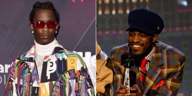 Young Thug clash Andre 3000 d\'Outkast : \'\' Il m\'a pris pour son secrétaire\'\'