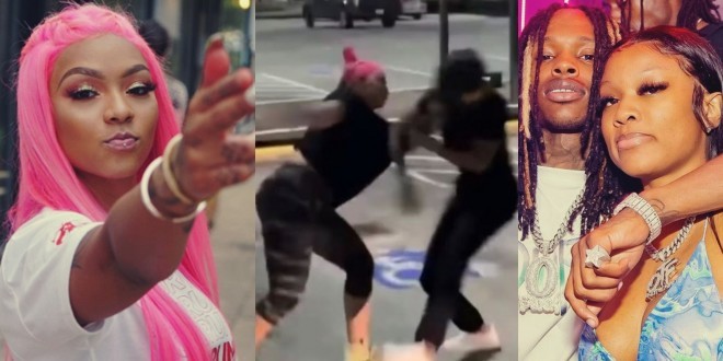 Violente bagarre dans la rue entre la soeur de King Von et Cuban Doll, l\'ex de offset (vidéo)
