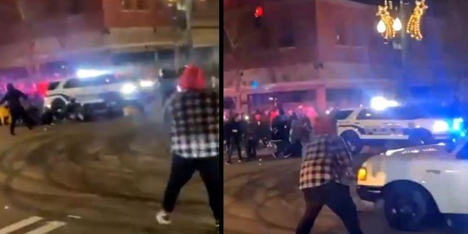 Une patrouille de police de Washington fonce violemment sur un groupe de gens (vidéo)