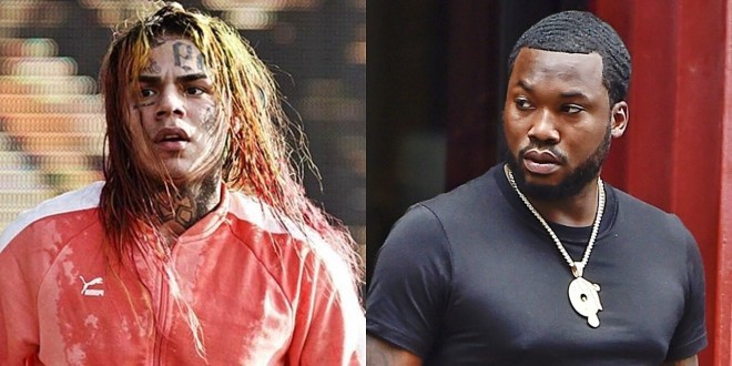 6ix9ine et Meek Mill règlent leurs comptes à la sortie d\'une boite de nuit (vidéo)