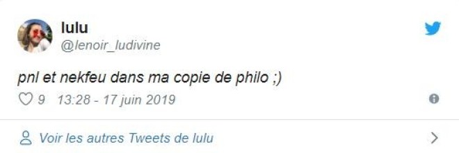 Sujet Susceptible De Tomber Au Bac 2022 Philo Nekfeu et PNL ont été cités au Bac Philo par les étudiants
