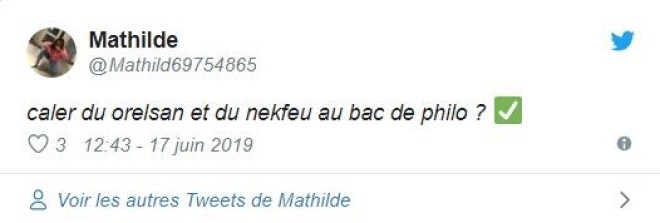 Sujet Susceptible De Tomber Au Bac 2022 Philo Nekfeu et PNL ont été cités au Bac Philo par les étudiants