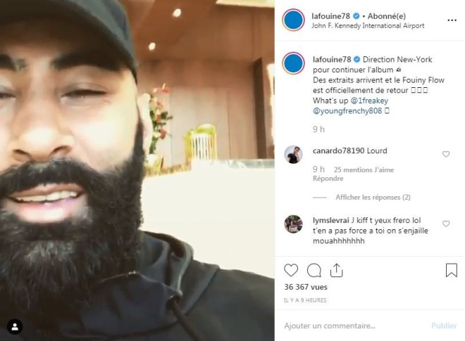 La Fouine repart à New-York pour finaliser son nouvel album !