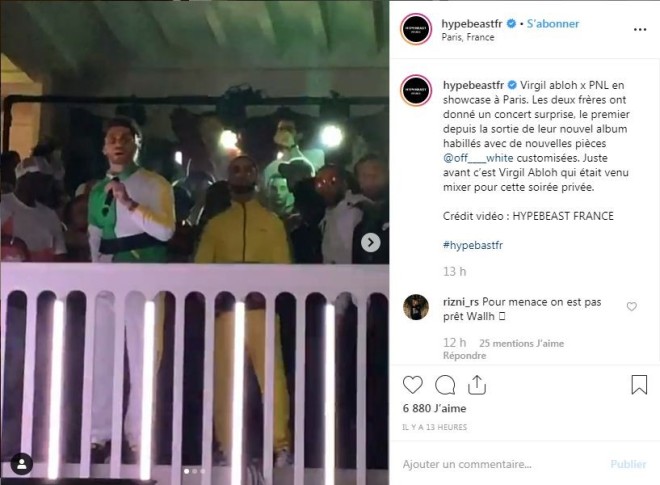 PNL offre un showcase surprise hier soir à Paris avec Virgil Abloh !