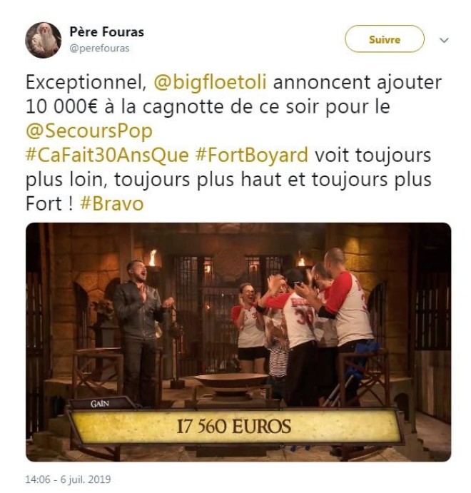 Fort Boyard : Bigflo et Oli ont fait un don de 10.000 euros au Secours Populaire !