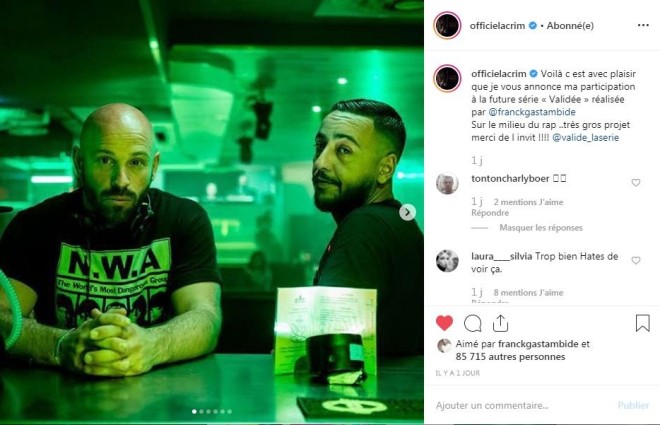 Lacrim participera dans une série de rap français intitulé ''Validée'' réalisé par Franck Gastambide !