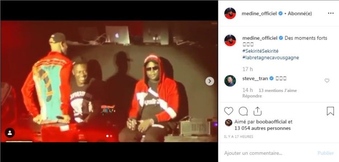 Médine chambre Booba sur scène en plein concert avant la final Algérie vs Sénégal !