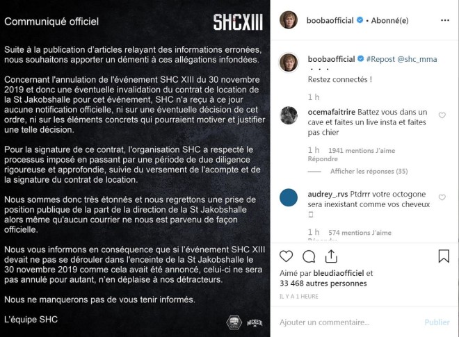 SHC démenti l'annulation du combat entre Booba et Kaaris !