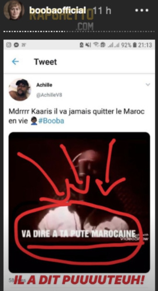 Booba publie un extrait vidéo où Kaaris insulte les femmes marocaines : Son concert au Maroc est annulé