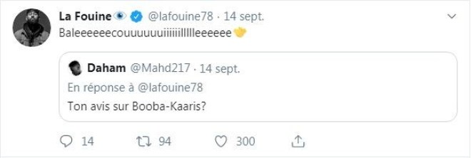 La Fouine réagit au combat de Booba x Kaaris et s'exprime sur son feat avec B2O !