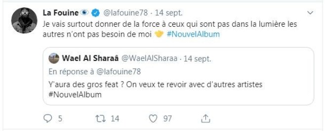 La Fouine réagit au combat de Booba x Kaaris et s'exprime sur son feat avec B2O !