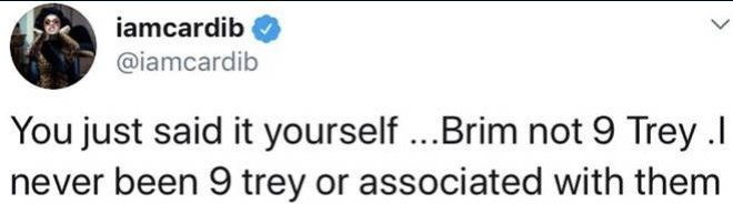 6ix9ine balance Cardi B qui selon lui serait membre du gang Nine Trey, elle lui répond !
