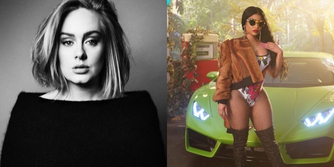 Nicki Minaj affirme avoir enregistré un morceau avec Adele !