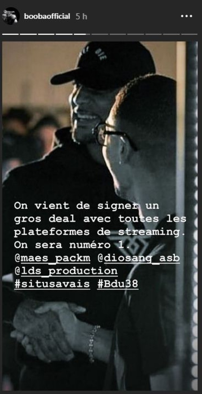 Booba semble annoncer un nouveau featuring avec Maes pour bientôt ! (Photos)