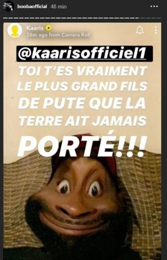 Booba relance les hostilités avec Kaaris : “Toi t'es le plus grand fils de p*te que la terre ait jamais porté!!!”