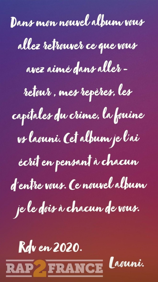 La Fouine promet à ses fans de retrouver dans son nouvel opus tous ce qu'ils ont aimé dans ses anciens albums !