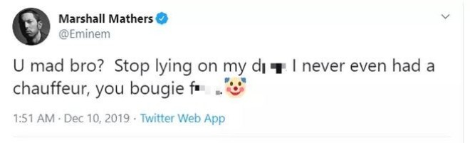 Eminem répond par des tweets au clash de Nick Cannon et se moque de lui !
