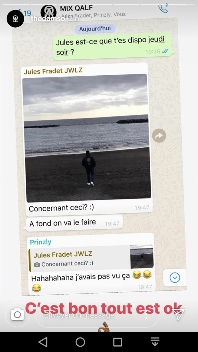 Damso annonce qu'il sortira un titre très bientôt :''Jeudi j'écris, j'tue le beat et j'vous l'envoie'' !