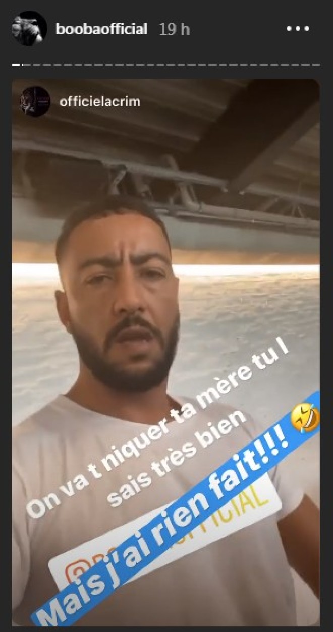 Lacrim fait équipe avec Booba et menace lui aussi Fianso sur instagram !
