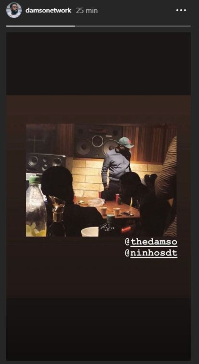 Damso feat Ninho pour bientôt ? Les deux rappeurs sont ensemble au studio ! (Photo)