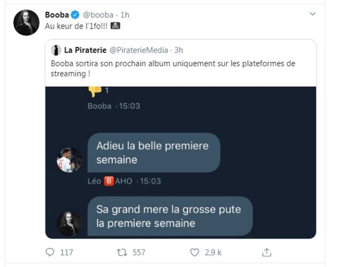 Booba annonce que son prochain album ne sortira pas en format physique !
