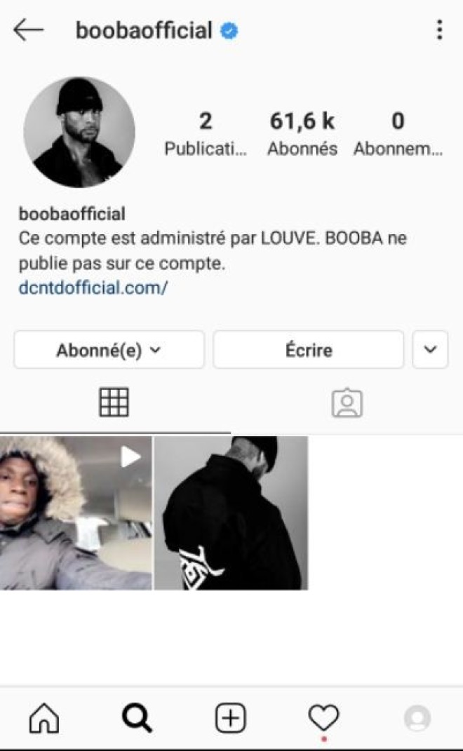 Booba revient officiellement sur Instagram avec un nouveau compte certifié !