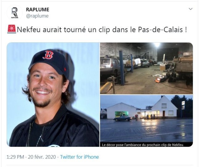 Nekfeu a tourné un clip en toute discrétion dans le nord de la France !
