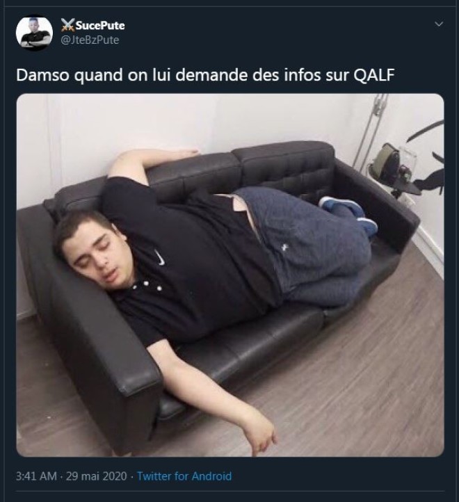 L'album ''QALF'' est toujours en préparation, Damso se montre en studio