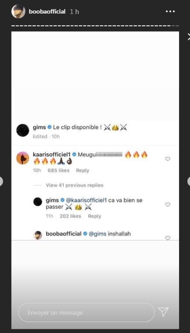 Kaaris et Gims se donnent de la force sur les réseaux, Booba n'aime pas.. il réagit
