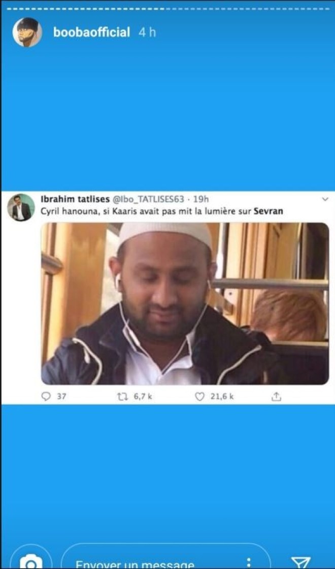 Booba se paye la tête de Kaaris, Damso et Cyril Hanouna sur instagram