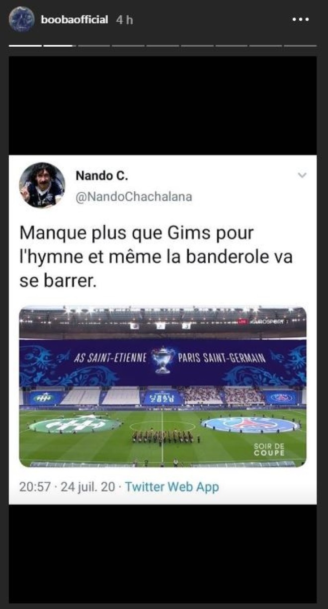 Booba se moque de Gims pour avoir fait le Stade de France