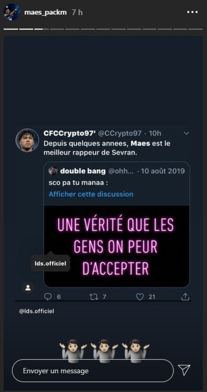 Maes s'autoproclame le meilleur rappeur de Sevran