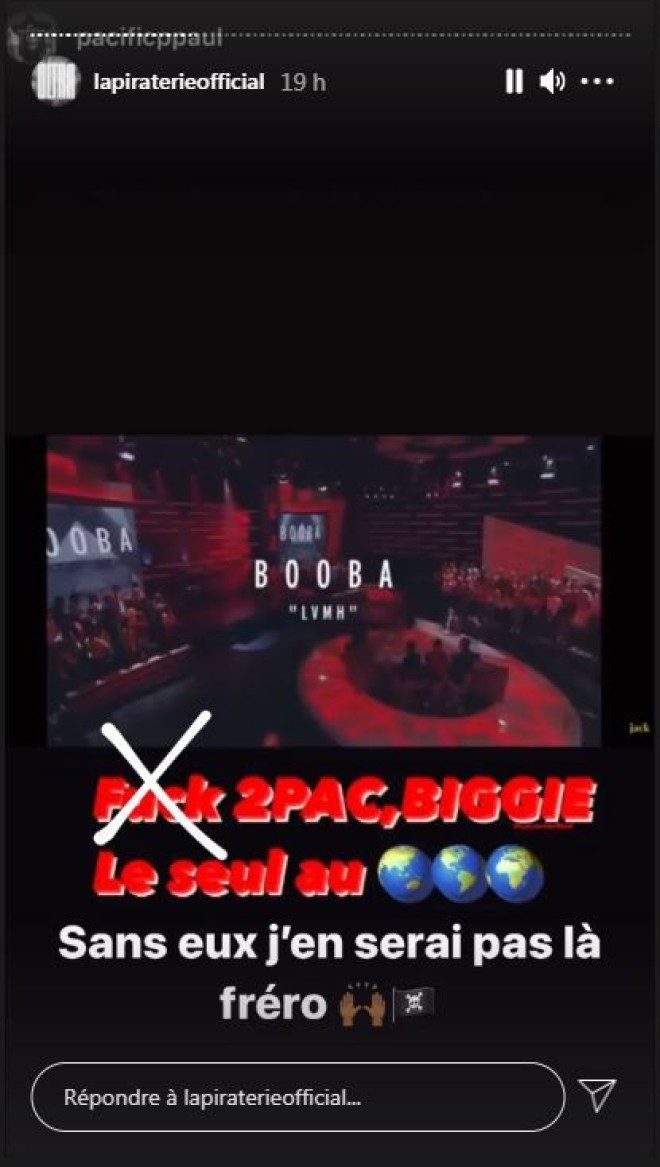 Booba avoue :''Sans Tupac et Biggie, j'en serai pas là''