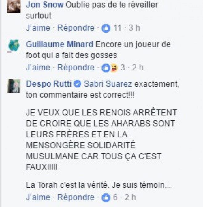 Après avoir insulté Sofiane, Despo Rutti s’en prend au Maghreb et à l'Islam