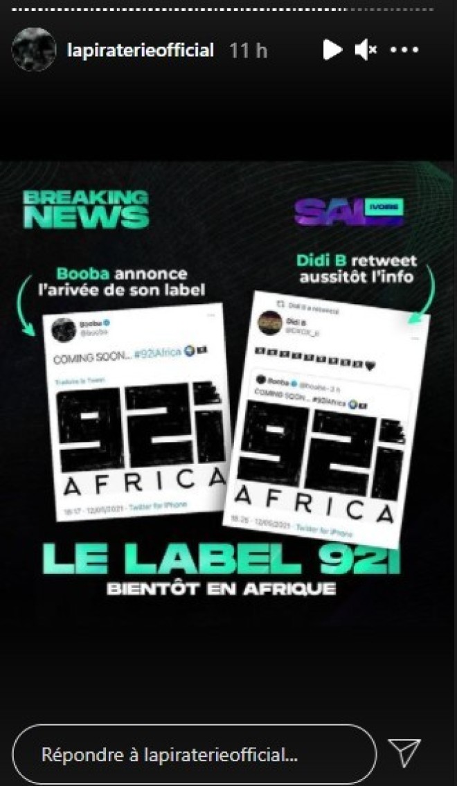 Booba sur le point de lancer un mystérieux nouveau projet ''92i Africa''
