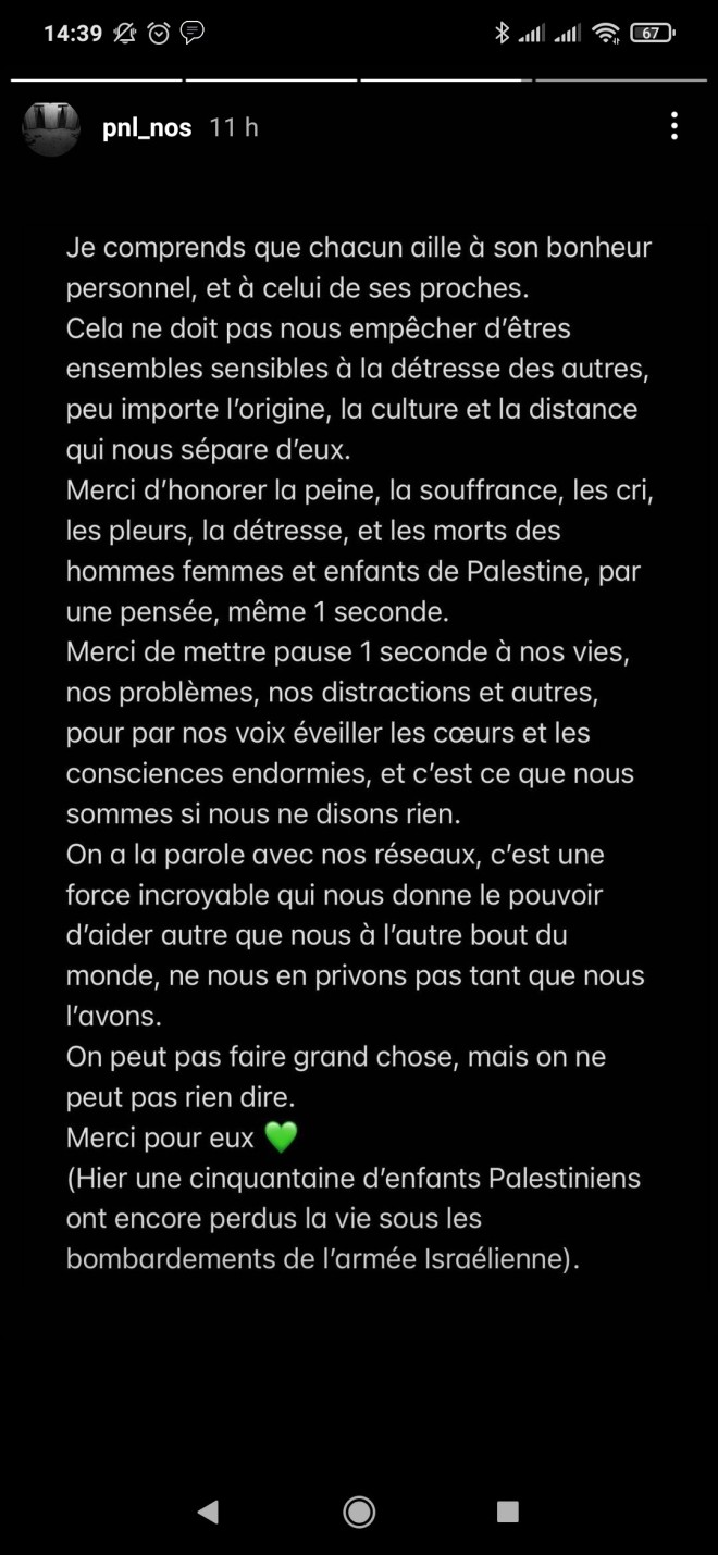 N.O.S appelle à éviter les amalgames entre juifs et Gouvernement Israélien