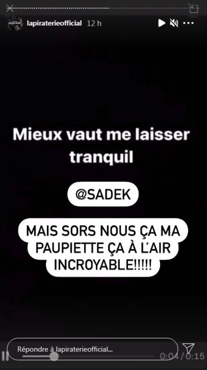 Booba relance le clash avec Sadek et l’appelle à sortir son diss-track (Photos)