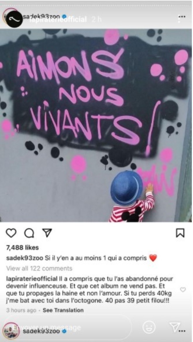 Booba accepte l’octogone et fixe ses conditions, Sadek lui répond