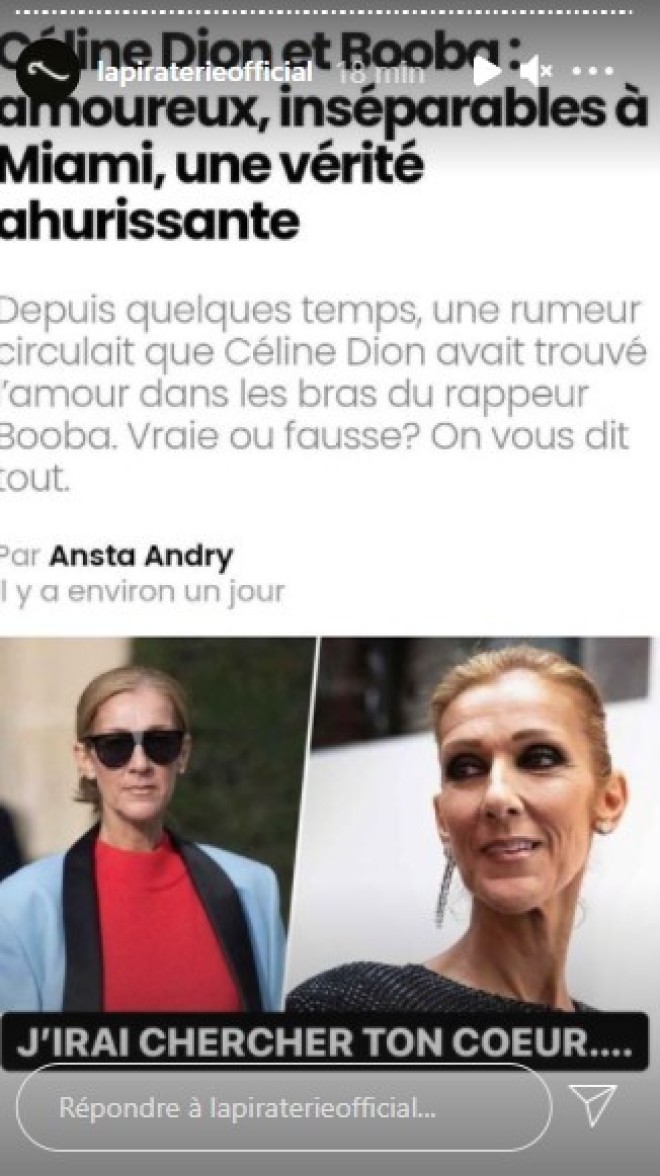 Booba réagit à sa manière à la rumeur qui l'affirme en couple avec Céline Dion