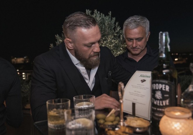 La folle soirée de Connor Mcgregor et José Mourinho à Rome (Photos)