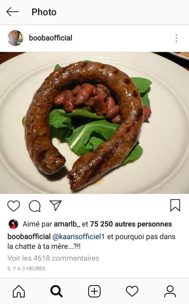 Booba n'a pas l'air content du contrat, il insulte gratuitement Kaaris !
