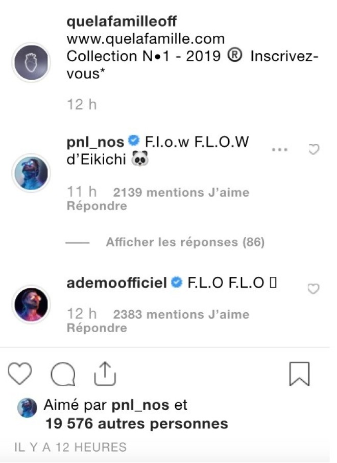 PNL a créé un nouvel instagram et un nouveau site pour le lancement de sa boutique en ligne !