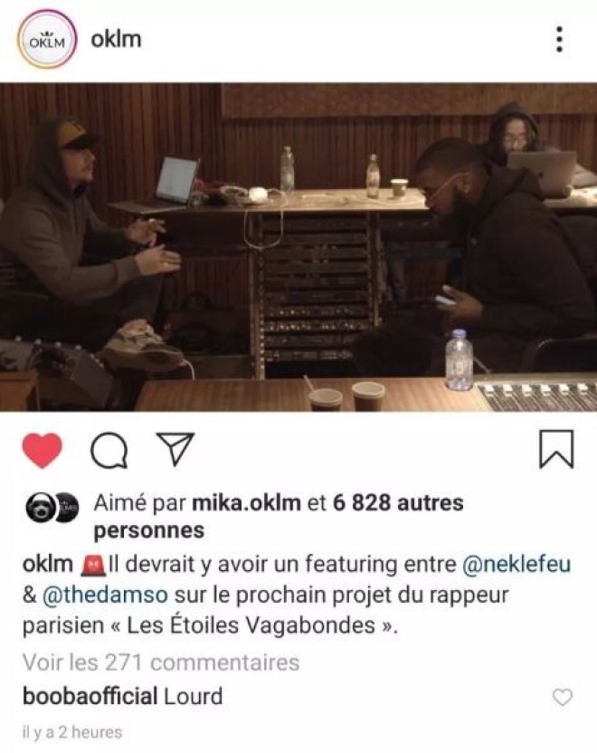Booba réagit au feat de Damso et Nekfeu sur l'album de ce dernier !